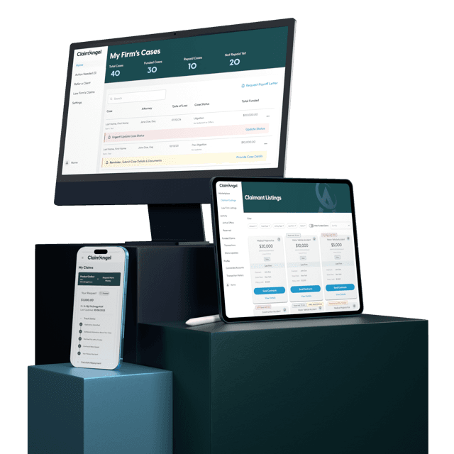 ClaimAngel platform across devices